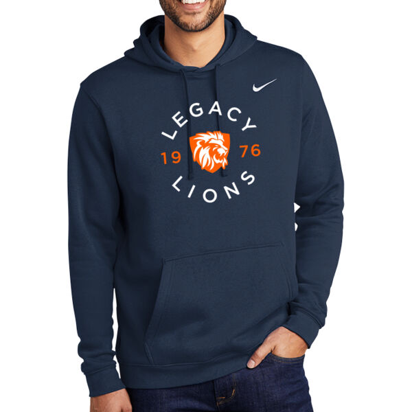 Nike Club Fleece Pullover Hoodie - Printed Logo Thumbnail