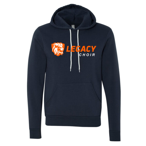 ADULT SIZES - BELLA + CANVAS - Unisex Sponge Fleece Hoodie - Printed Logo Thumbnail