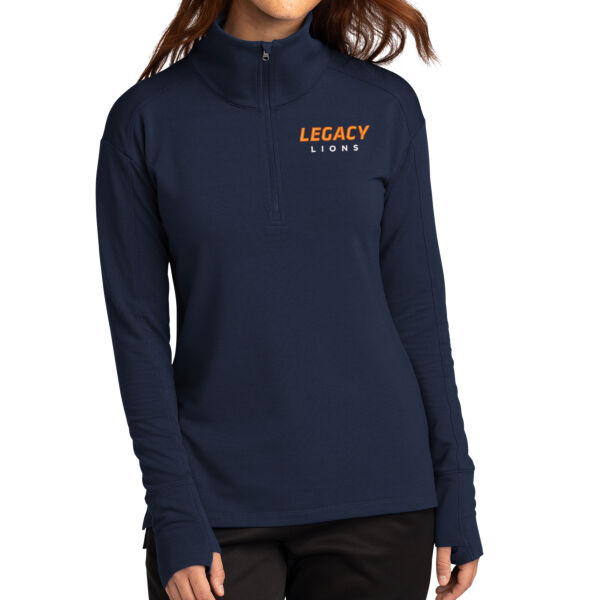 Sport-Tek ® Ladies Sport-Wick ® Flex Fleece 1/4-Zip - Embroidered Logo Thumbnail
