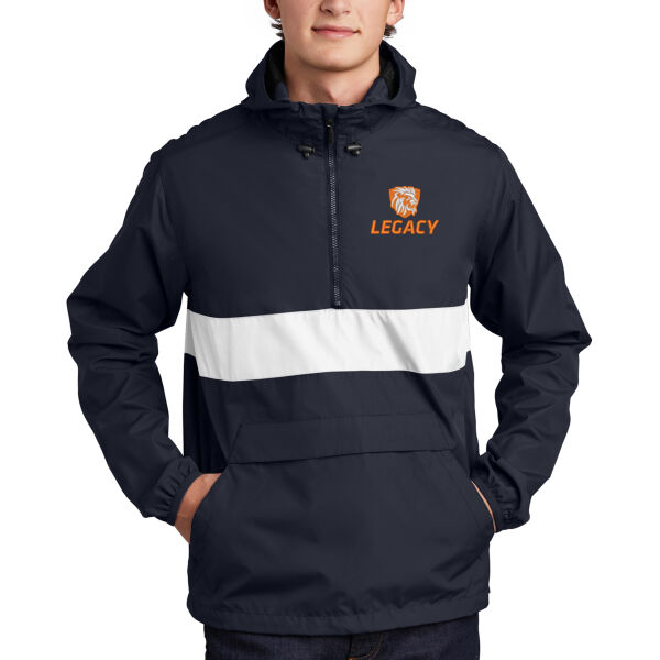 Sport-Tek® Zipped Pocket Anorak - Embroidered Logo Thumbnail