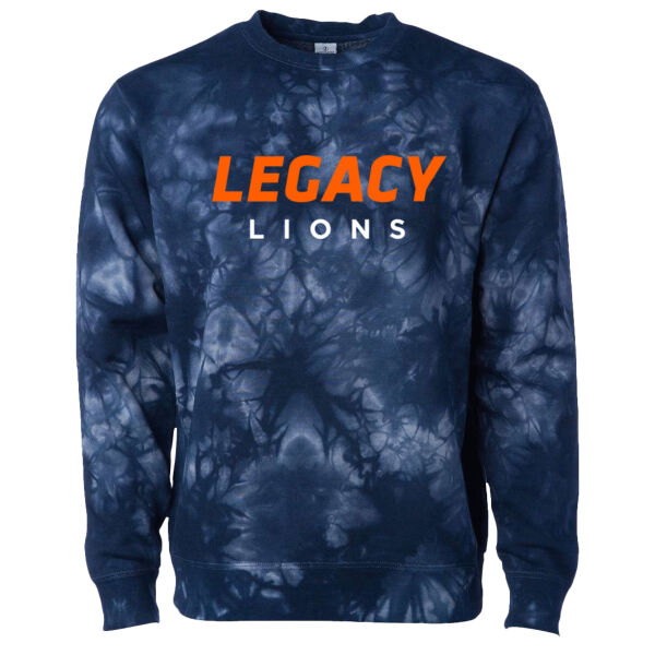 Independent Trading Co. - Midweight Tie-Dyed Sweatshirt - Applique Logo Thumbnail