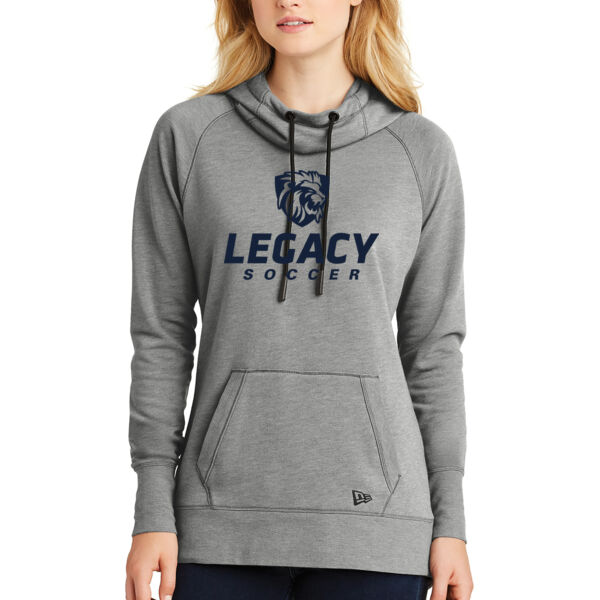 New Era® Ladies Tri-Blend Fleece Pullover Hoodie - Printed Logo Thumbnail