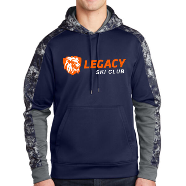 Sport-Tek® Sport-Wick® Mineral Freeze Fleece Colorblock Hooded Pullover - Printed Logo Thumbnail