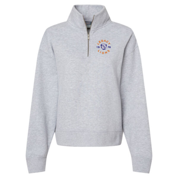 MV Sport - Women's Sueded Fleece Quarter-Zip Sweatshirt - Embroidered Logo Thumbnail
