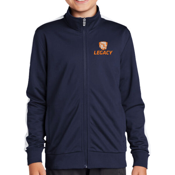 Sport-Tek ® Youth Tricot Track Jacket - Embroidered Logo Thumbnail
