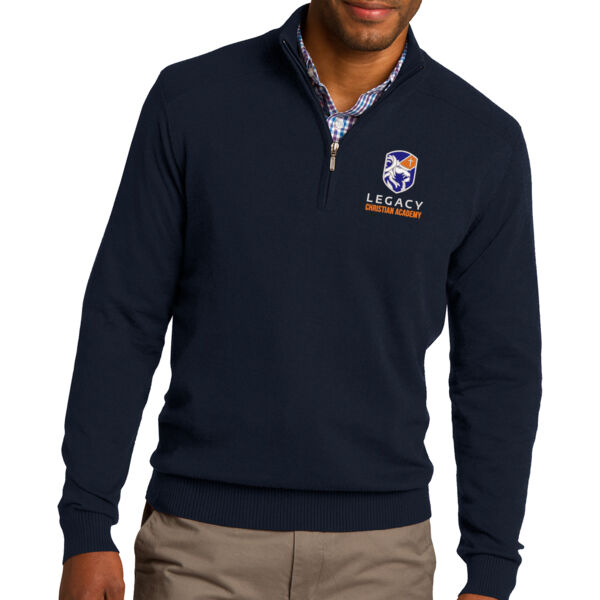 Port Authority® 1/2-Zip Sweater - Embroidered Logo Thumbnail