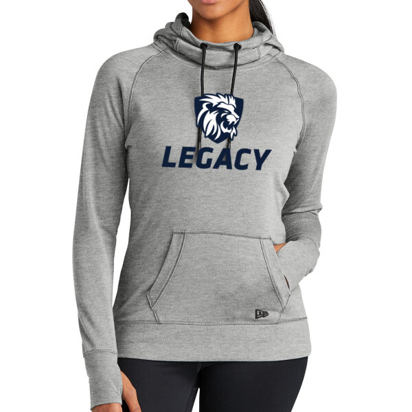 New Era® Ladies Tri-Blend Fleece Pullover Hoodie - Printed Logo Thumbnail