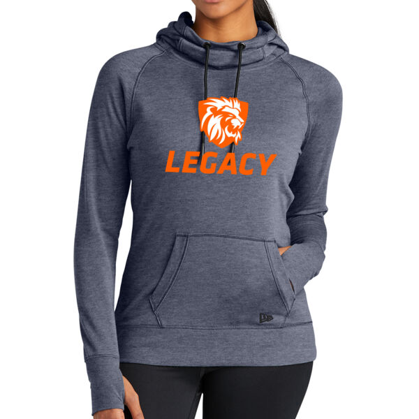 New Era® Ladies Tri-Blend Fleece Pullover Hoodie - Printed Logo Thumbnail