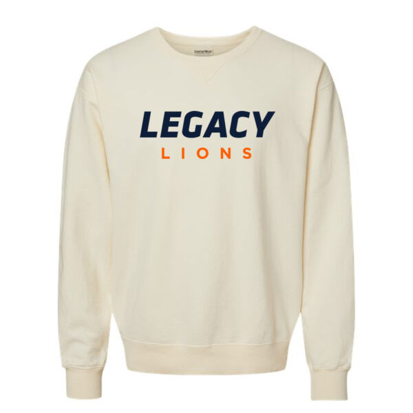 ComfortWash by Hanes - Garment-Dyed Unisex Crewneck Sweatshirt - Screen Print Logo Thumbnail