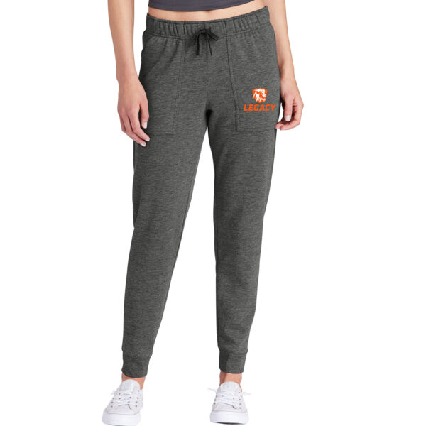 Sport-Tek ® Ladies PosiCharge ® Tri-Blend Wicking Fleece Jogger - Printed Logo Thumbnail