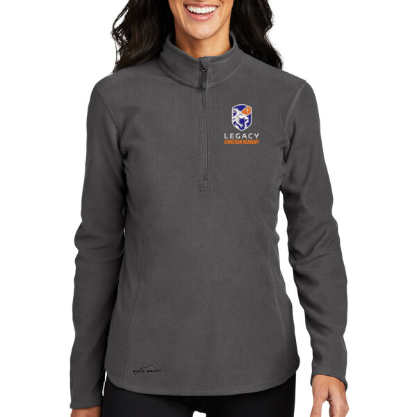 Eddie Bauer® Ladies 1/2-Zip Microfleece Jacket - Embroidered Logo Thumbnail