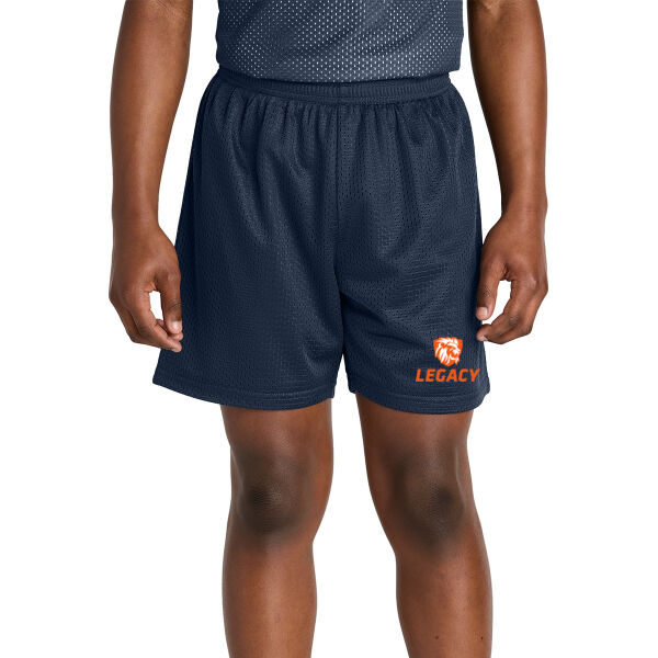 Sport-Tek® Youth PosiCharge® Mesh 5” Short - Printed Logo Thumbnail