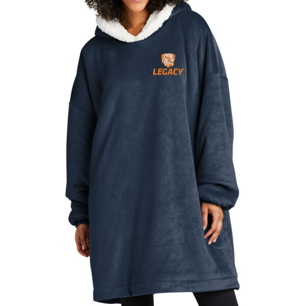 Port Authority® Mountain Lodge Wearable Blanket - Embroidered Logo Thumbnail