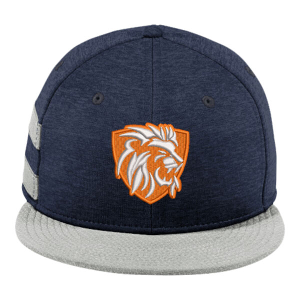 New Era ® Shadow Heather Striped Flat Bill Snapback Cap - Embroidered Logo Thumbnail