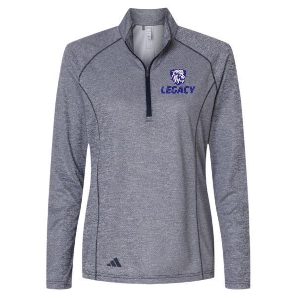 Adidas - Women's Space Dyed Quarter-Zip Pullover - Embroidered Logo Thumbnail