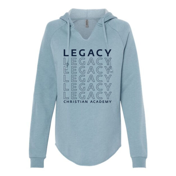 Independent Trading Co. - Women’s Lightweight California Wave Wash Hooded Sweatshirt - Printed Logo Thumbnail