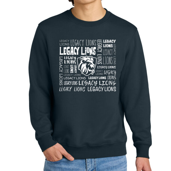 District® Perfect Weight® Fleece Crew - Printed Logo Thumbnail