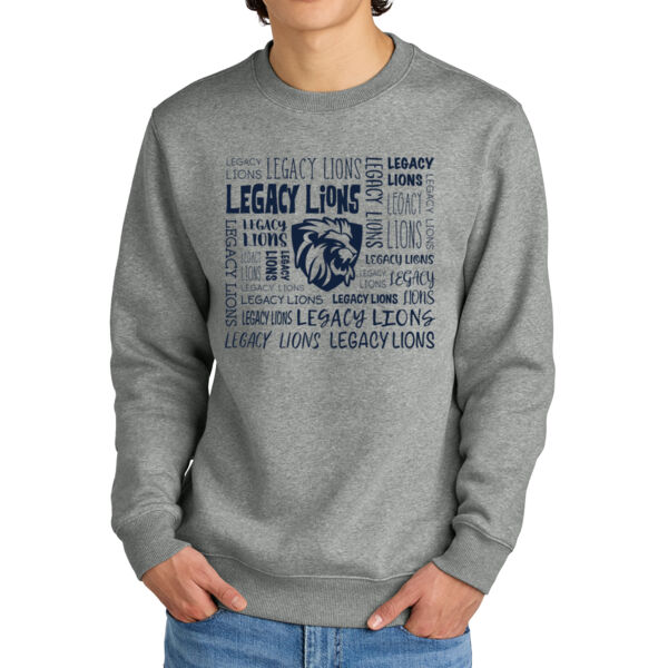 District® Perfect Weight® Fleece Crew - Printed Logo Thumbnail