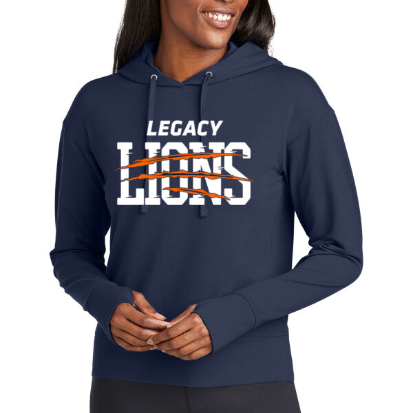 Sport-Tek® Ladies Sport-Wick® Flex Fleece Pullover Hoodie - Printed Logo Thumbnail