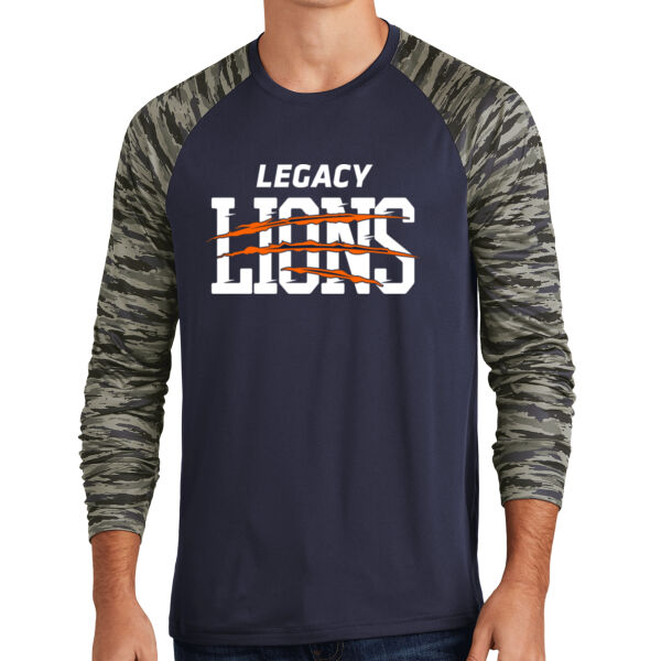 Sport-Tek® Drift Camo Colorblock Long Sleeve Tee - Printed Logo Thumbnail