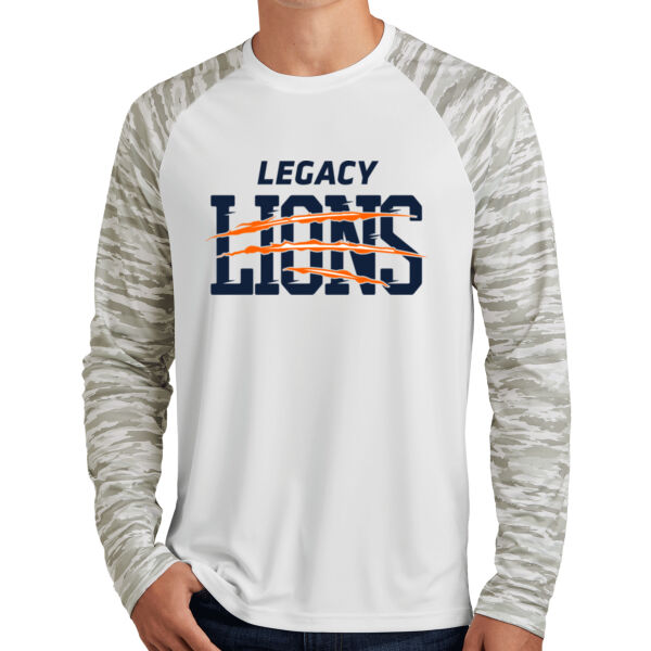 Sport-Tek® Drift Camo Colorblock Long Sleeve Tee - Printed Logo Thumbnail