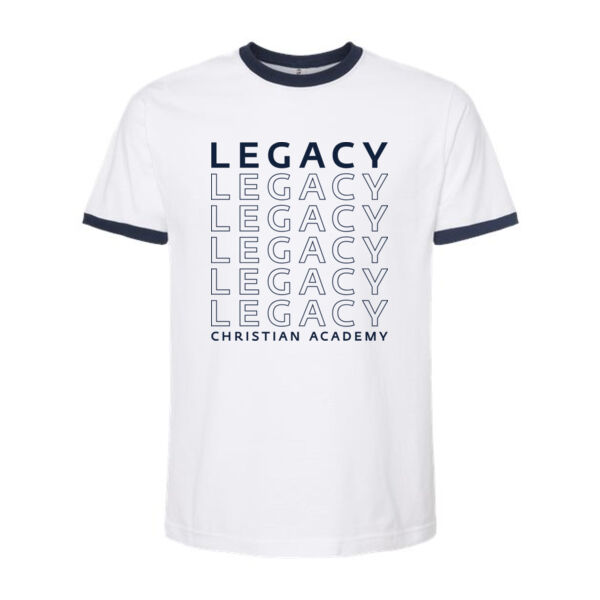 Tultex - Fine Jersey Ringer T-Shirt - Printed Logo Thumbnail