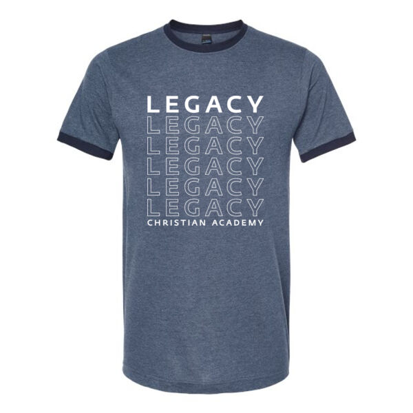 Tultex - Fine Jersey Ringer T-Shirt - Printed Logo Thumbnail