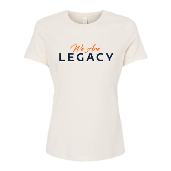 BELLA + CANVAS - Women’s Relaxed Fit Heather CVC Tee - Printed Logo Thumbnail