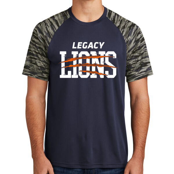 Sport-Tek® Drift Camo Colorblock Tee - Printed Logo Thumbnail