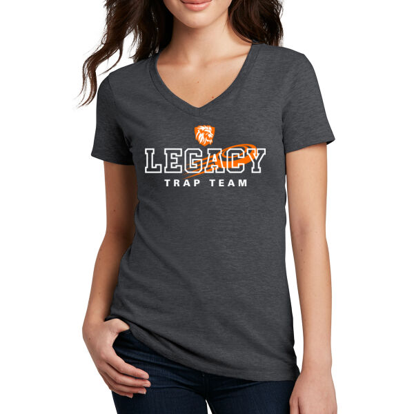 District® Women’s Perfect Blend® CVC V-Neck Tee - Printed Logo Thumbnail