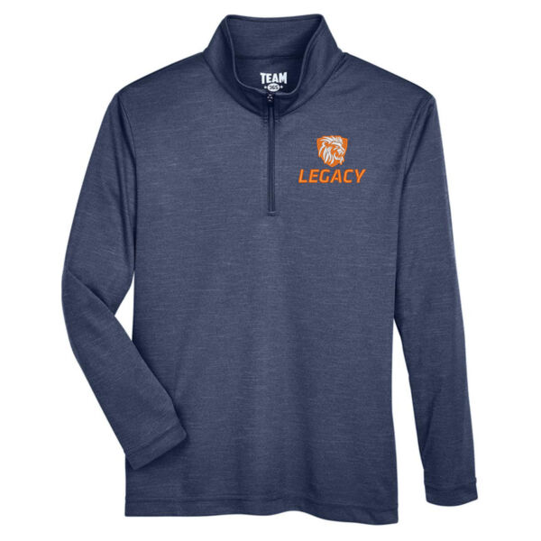 Team 365 - Youth Zone Sonic Heather Performance Quarter-Zip Pullover - Embroidered Logo Thumbnail