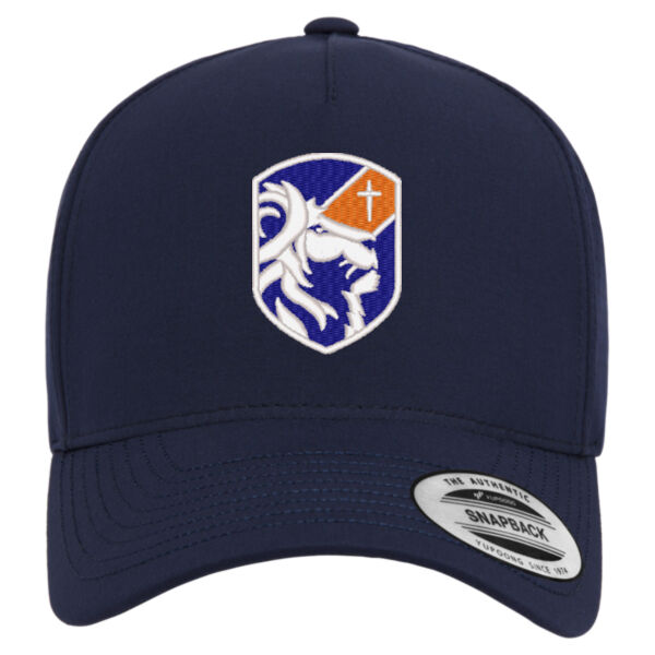 YP Classics - 5-Panel Snapback with Perforated Cap - Embroidered Logo Thumbnail