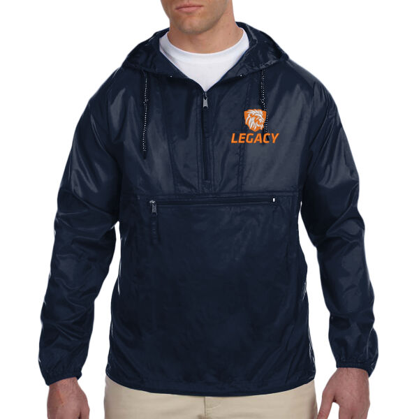 Harriton - Packable Hooded Nylon Jacket - Embroidered Logo Thumbnail
