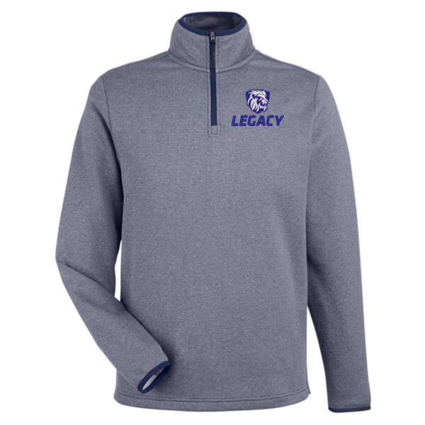 CORE365 - Venture Heathered Stripe Quarter-Zip Pullover - Embroidered Logo Thumbnail