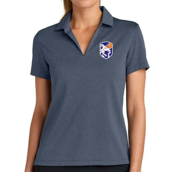 Nike Women's Dri-FIT Smooth Heather Polo - Embroidered Logo Thumbnail