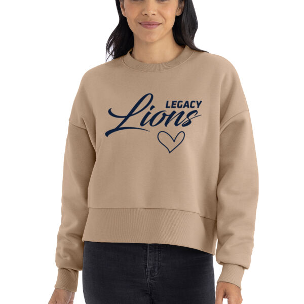 Next Level Apparel® Women’s Heavyweight Sweatshirt - Printed Logo Thumbnail