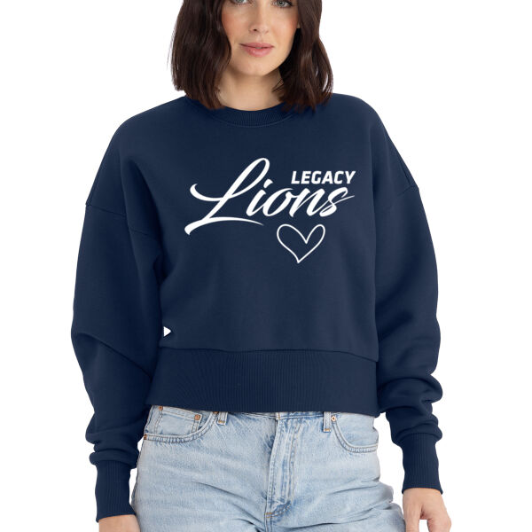 Next Level Apparel® Women’s Heavyweight Sweatshirt - Printed Logo Thumbnail
