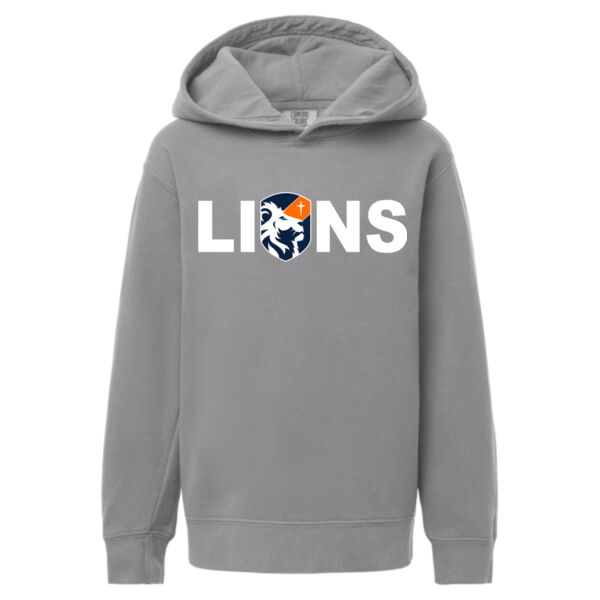 Comfort Colors - Youth Garment-Dyed Lightweight Fleece Hooded Sweatshirt - Printed Logo Thumbnail