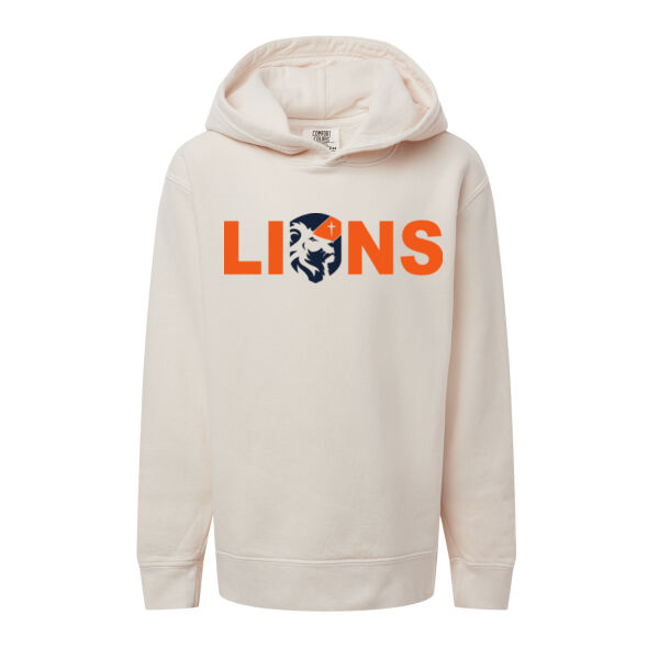 Comfort Colors - Youth Garment-Dyed Lightweight Fleece Hooded Sweatshirt - Printed Logo Thumbnail