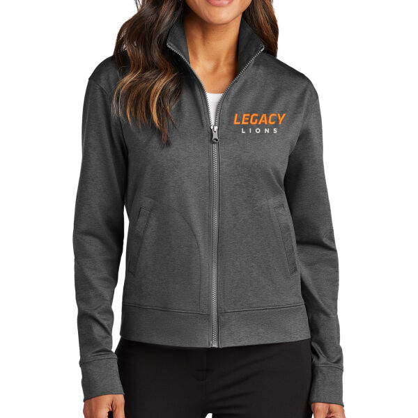 Port Authority® Women's C-FREE® Double Knit Full-Zip - Embroidered Logo Thumbnail