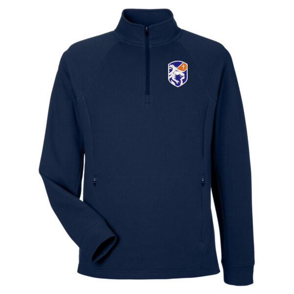 North End - Men's Rhythm Waffle Quarter-Zip Pullover - Embroidered Logo Thumbnail