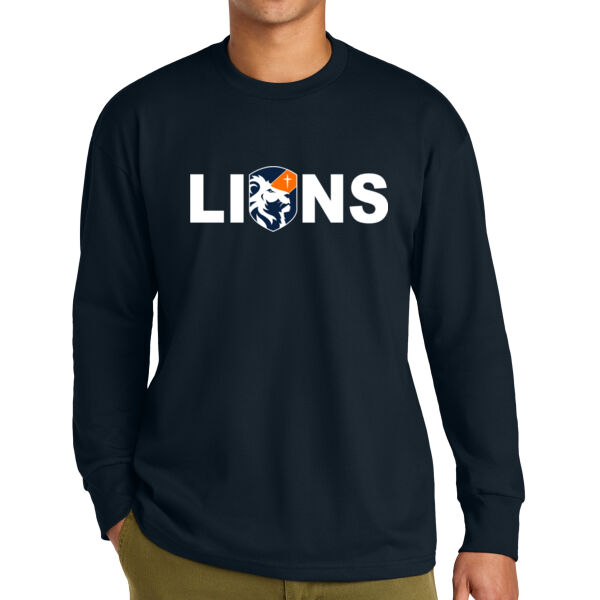 Next Level Apparel® Heavyweight Long Sleeve Tee - Printed Logo Thumbnail