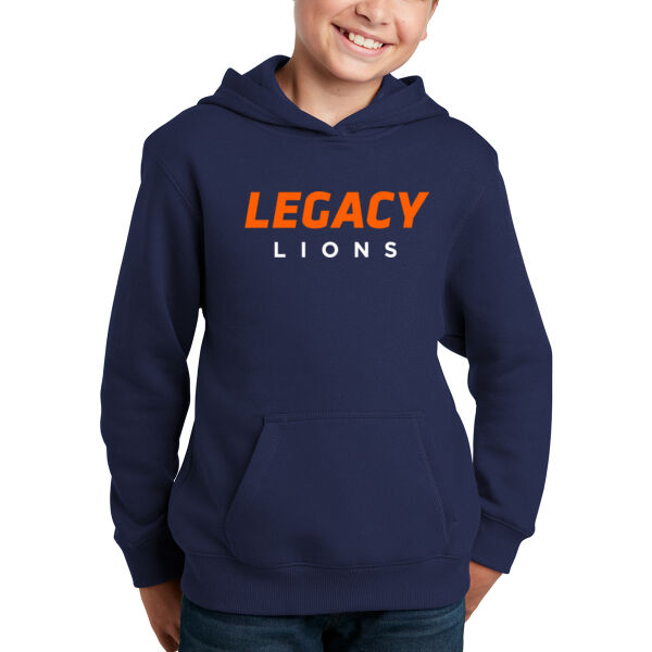 **CLOSEOUT ITEM** Youth Pullover Hooded Sweatshirt - Applique Logo Thumbnail