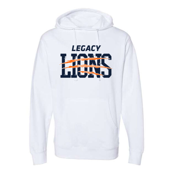 **CLOSEOUT ITEM** Midweight Hooded Pullover Sweatshirt - Printed Logo Thumbnail