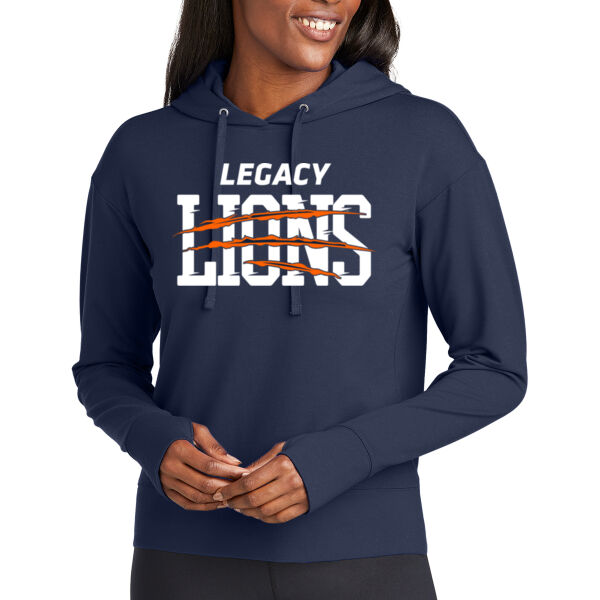 **CLOSEOUT ITEM** Ladies Sport Wick ® Flex Fleece Pullover Hoodie - Printed Logo Thumbnail