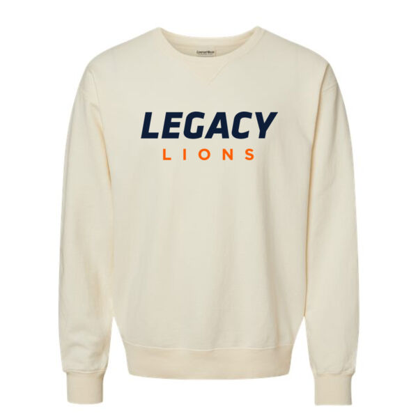 **CLOSEOUT ITEM** Garment Dyed Crewneck Sweatshirt - Printed Logo Thumbnail