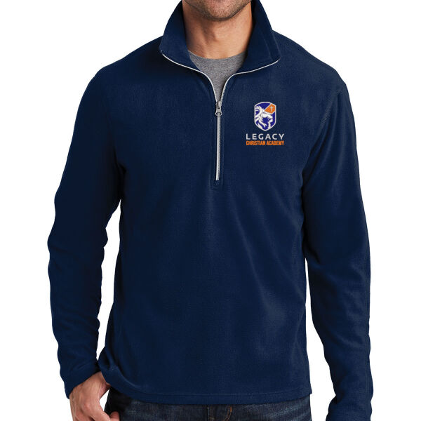 **CLOSEOUT ITEM** Microfleece 1/2 Zip Pullover - Embroidered Logo Thumbnail