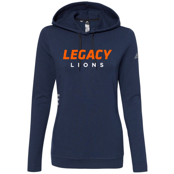 **CLOSEOUT ITEM** Women's Lightweight Hooded Sweatshirt - Printed Logo Thumbnail