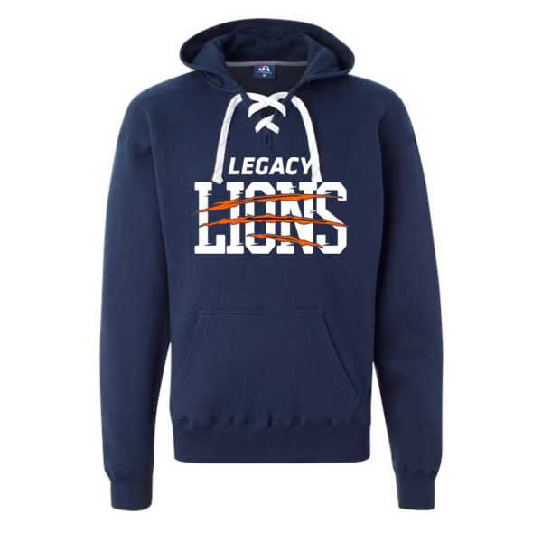 **CLOSEOUT ITEM** Sport Lace Hooded Sweatshirt - Printed Logo Thumbnail