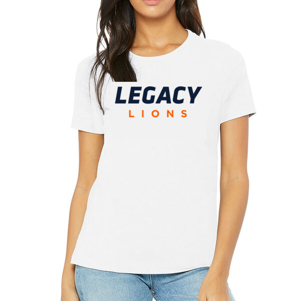 **CLOSEOUT ITEM** Women’s Relaxed Jersey Tee - Printed Logo Thumbnail